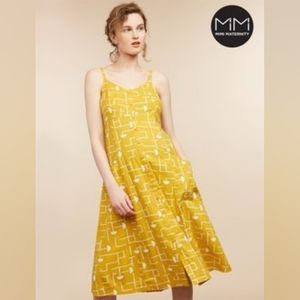 Women's Size Large Mimi Maternity Dress Yellow